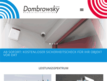Tablet Screenshot of dombrowsky.de